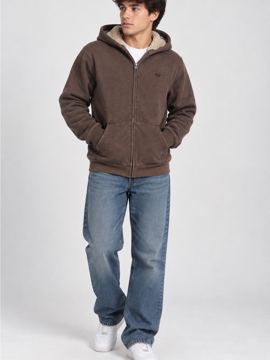 Old Navy Other - Men’s Brown Vintage Zip Hoodie Jacket
